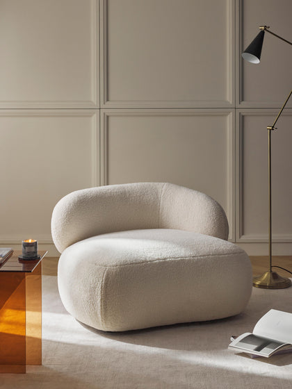 Westwing Collection Loungesessel Alba aus Teddyfell Muttertagsangebot
