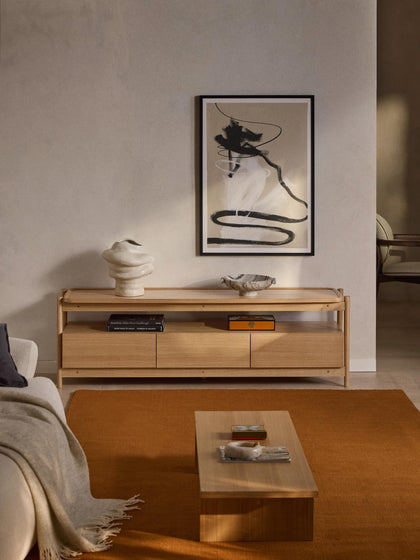Westwing Collection Holz-Lowboard Libby Zeitlich begrenztes Angebot