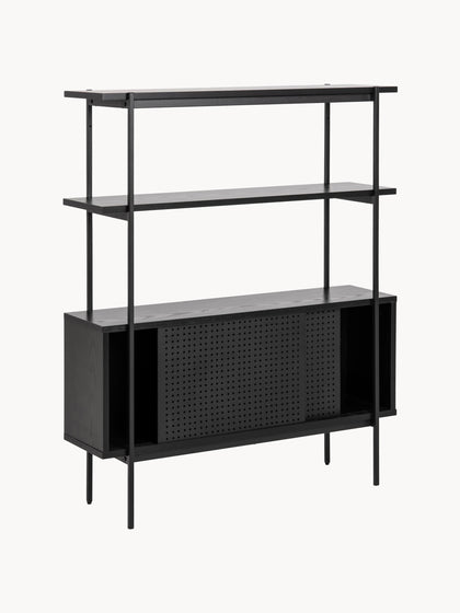 Westwing Collection Regal Angus mit Schiebetüren Blitzangebot