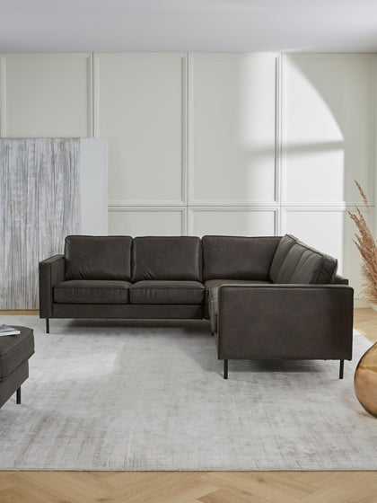 Westwing Collection Wohnlandschaft Hunter aus recyceltem Leder Große Rabatte