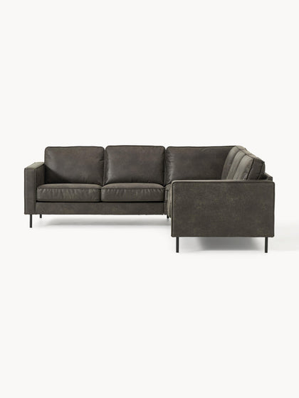 Westwing Collection Wohnlandschaft Hunter aus recyceltem Leder Große Rabatte