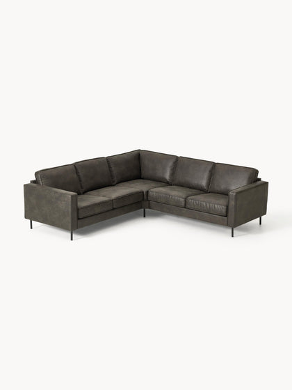 Westwing Collection Wohnlandschaft Hunter aus recyceltem Leder Große Rabatte