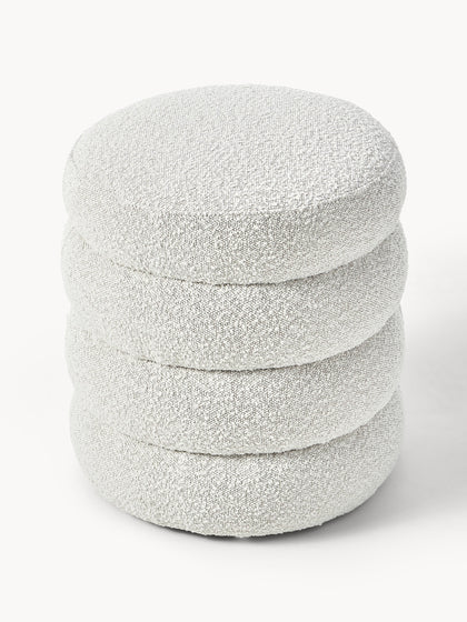 Westwing Collection Bouclé-Polsterhocker Alto Bestseller