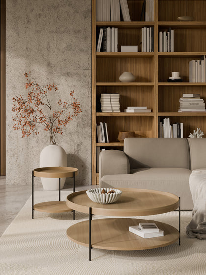 Westwing Collection Runder Holz-Couchtisch Renee Riesige Ersparnisse