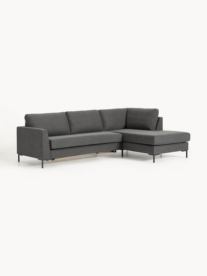 Westwing Collection Schlafsofa Luna (3-Sitzer) mit Matratze Letzte 2 Tage