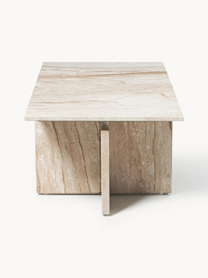 Westwing Collection Couchtisch Marisa aus Travertin Bis zu 50% Rabatt