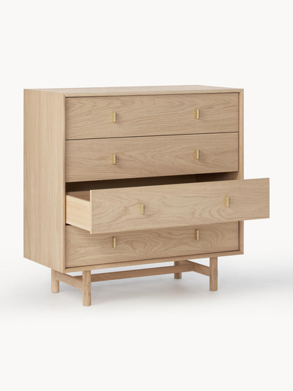 Westwing Collection Kommode Diana aus Eichenholz Bis zu 65% Rabatt