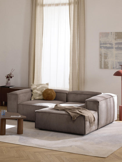 Westwing Collection Modulares Ecksofa Lennon aus Cord Vierteljährliche Förderung