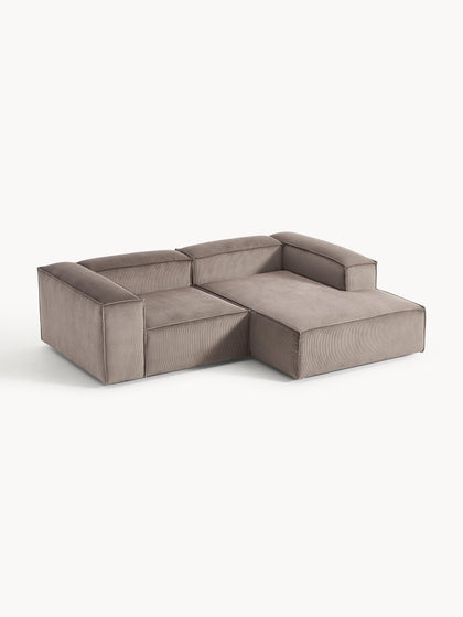 Westwing Collection Modulares Ecksofa Lennon aus Cord Vierteljährliche Förderung