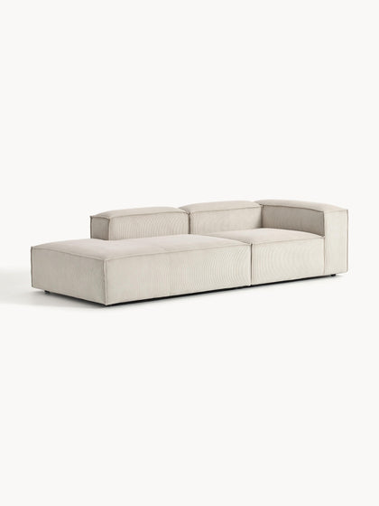 Westwing Collection Modulare Ottomane Lennon aus Cord Nur noch ein Tag übrig
