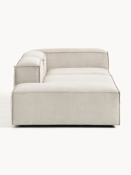 Westwing Collection Modulare Ottomane Lennon aus Cord Nur noch ein Tag übrig