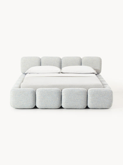 Westwing Collection Polsterbett Tayla aus Bouclé Im Verkauf
