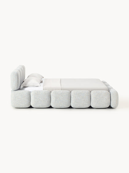 Westwing Collection Polsterbett Tayla aus Bouclé Im Verkauf