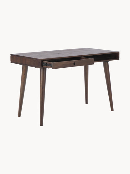 Westwing Collection Schreibtisch Tova aus Massivholz mit Schublade Rabatte dieses Monats