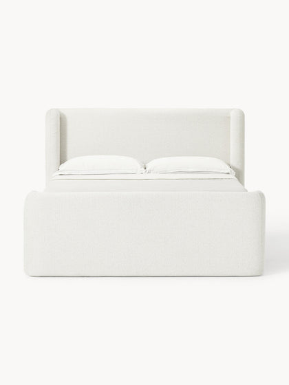 Westwing Collection Bouclé-Boxspringbett Perla Outlet