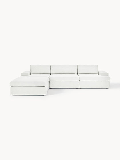 Westwing Collection Modulares Sofa Russell (4-Sitzer) mit Hocker (links/rechts) Hotsell