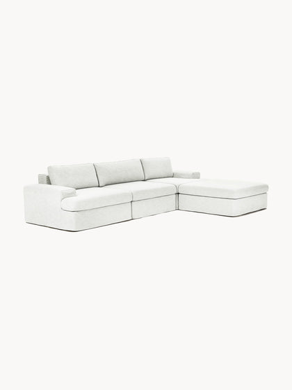 Westwing Collection Modulares Sofa Russell (4-Sitzer) mit Hocker (links/rechts) Hotsell