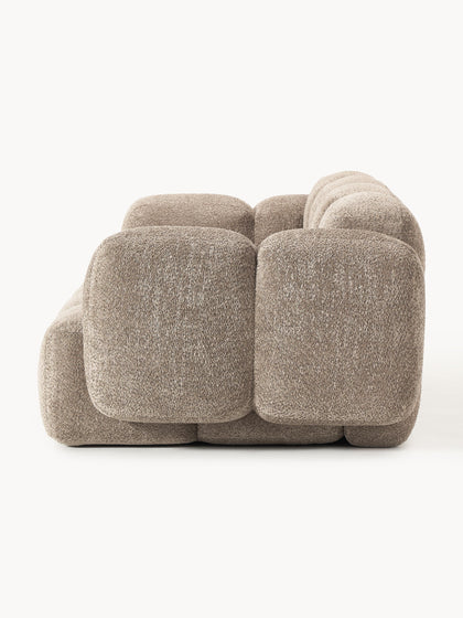 Westwing Collection Modulares Sofa Tayla (3-Sitzer) aus Teddy-Bouclé Günstiger Verkauf