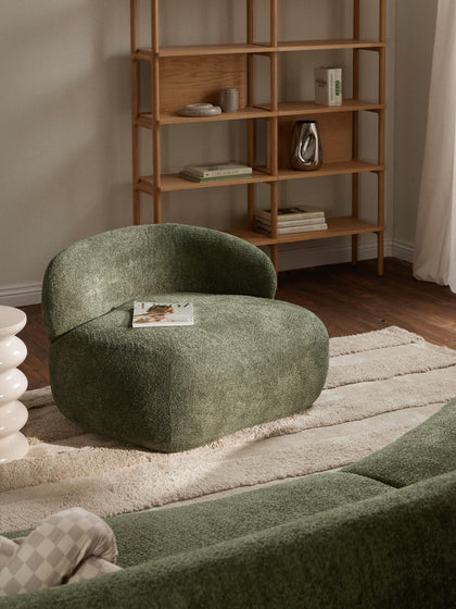 Westwing Collection Loungesessel Alba aus Teddy-Bouclé Blitzverkäufe