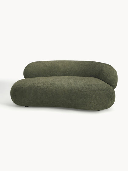 Westwing Collection Sofa Alba (2-Sitzer) aus Teddy-Bouclé Fabrikpreis