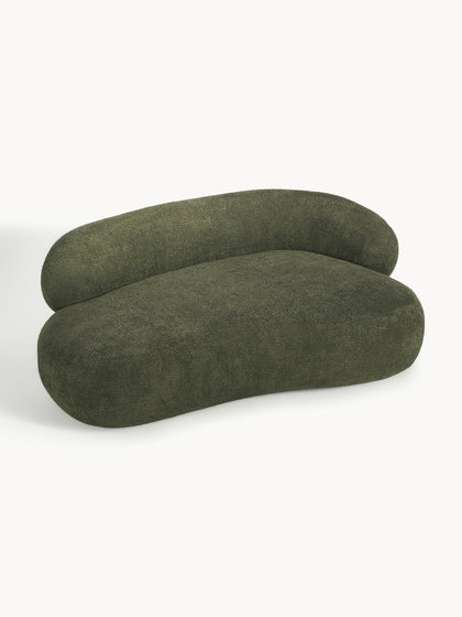 Westwing Collection Sofa Alba (2-Sitzer) aus Teddy-Bouclé Fabrikpreis