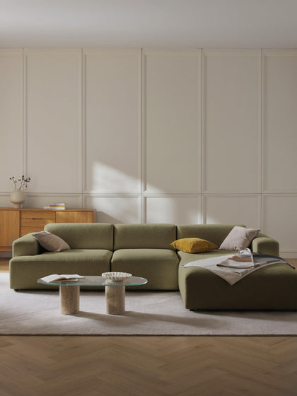 Westwing Collection Ecksofa Melva (4-Sitzer) Sonderangebot