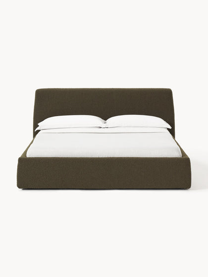Westwing Collection Bouclé-Polsterbett Cloud mit Stauraum Flash Sale