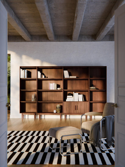 Westwing Collection Hohes Regal Paul aus Mangoholz Begrenztes Angebot