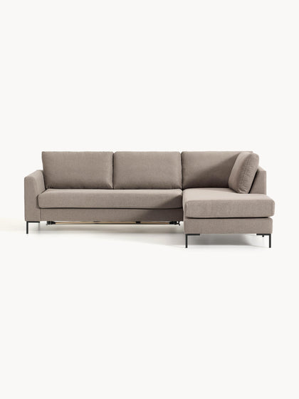 Westwing Collection Schlafsofa Luna (3-Sitzer) mit Matratze Black Friday