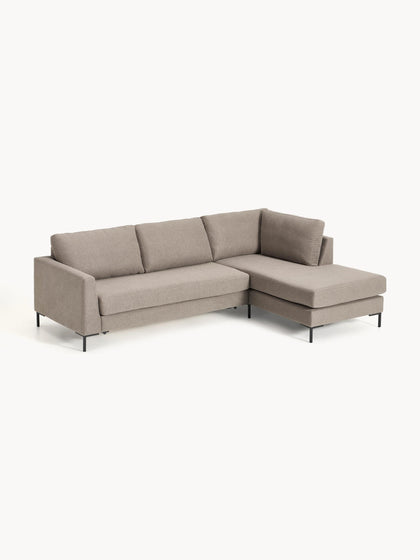 Westwing Collection Schlafsofa Luna (3-Sitzer) mit Matratze Black Friday