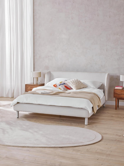 Westwing Collection Polsterbett Luma mit Kopfteil Vatertagsangebot
