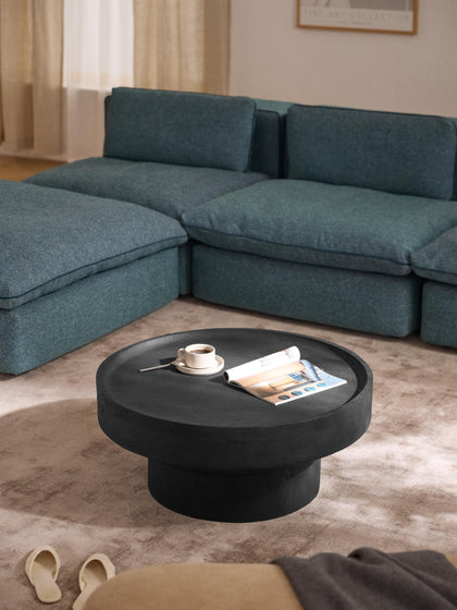 Westwing Collection Runder Couchtisch Benno aus Mangoholz Jubiläumsangebot