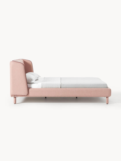 Westwing Collection Polsterbett Luma mit Kopfteil Neueste Mode