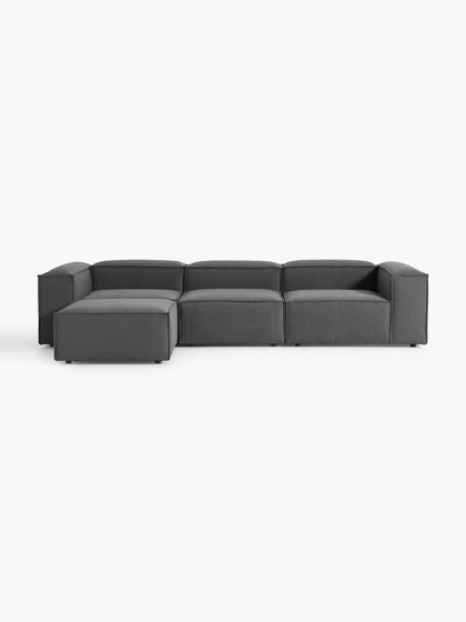 Westwing Collection Modulares Sofa Lennon (4-Sitzer) mit Hocker (links/rechts) Zeitlich begrenztes Angebot