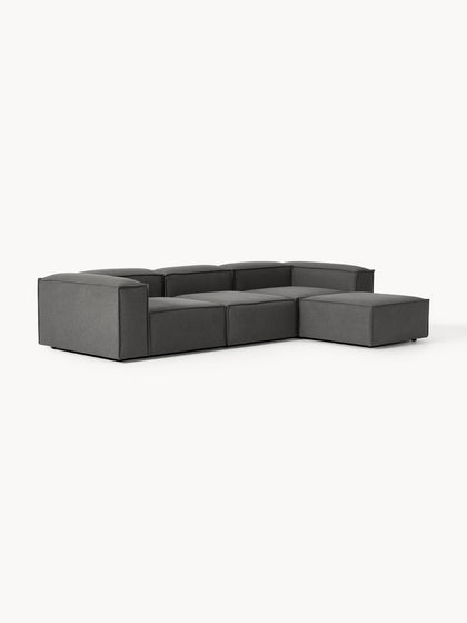 Westwing Collection Modulares Sofa Lennon (4-Sitzer) mit Hocker (links/rechts) Zeitlich begrenztes Angebot