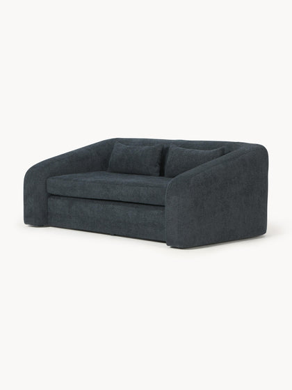 Westwing Collection Schlafsofa Eliot (2-Sitzer) aus Teddy-Bouclé Blitzangebot