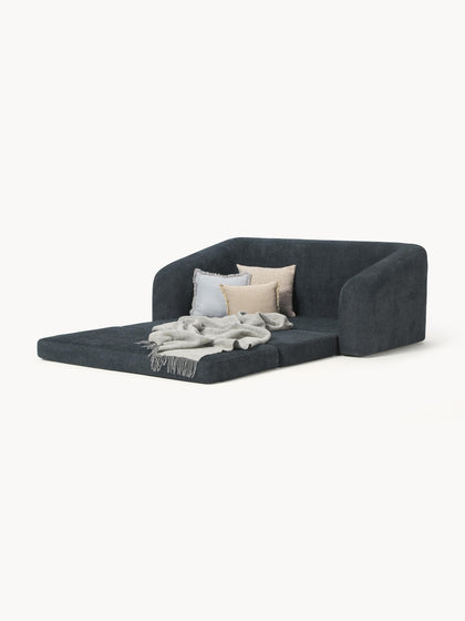 Westwing Collection Schlafsofa Eliot (2-Sitzer) aus Teddy-Bouclé Blitzangebot