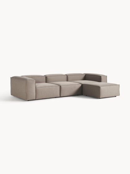 Westwing Collection Modulares Sofa Lennon (4-Sitzer) mit Hocker (links/rechts) Bestseller