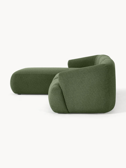 Westwing Collection Modulares Bouclé-Ecksofa Sofia (3-Sitzer) Sonderangebote