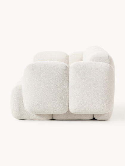 Westwing Collection Modulares Sofa Tayla (3-Sitzer) aus Bouclé Kostenlose Rückgabe