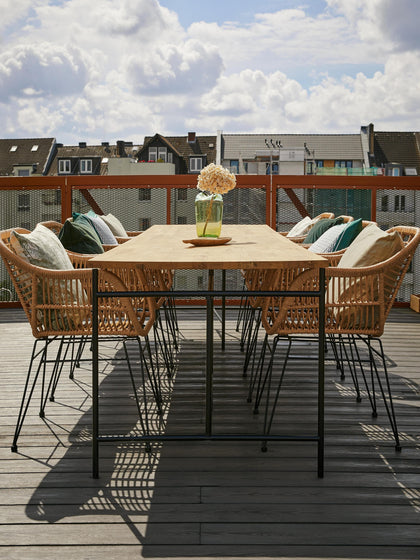 Westwing Collection Polyrattan-Armlehnstühle Costa 2 Stück Letzter Tag