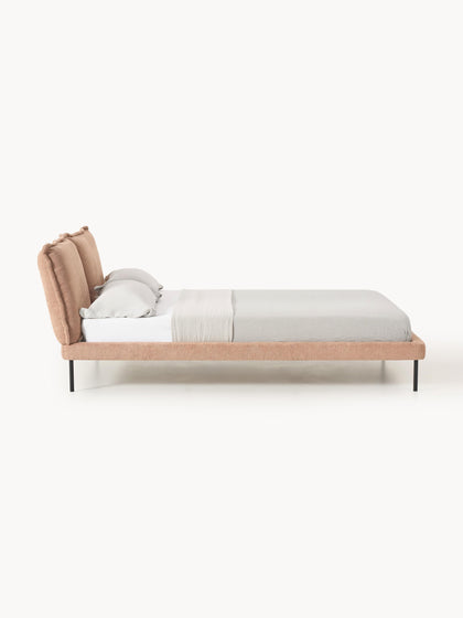 Westwing Collection Polsterbett Amelia aus Teddy-Bouclé Bis zu 60% Rabatt
