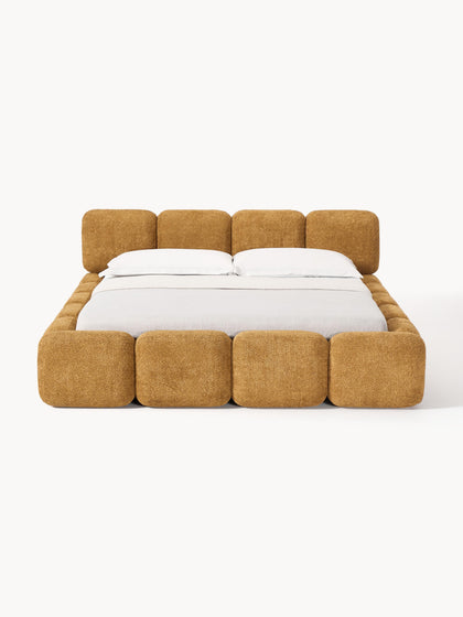 Westwing Collection Polsterbett Tayla aus Teddy-Bouclé Bis zu 65% Rabatt