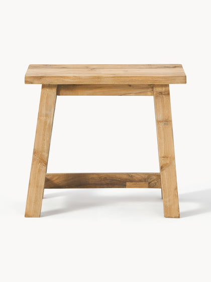 Westwing Collection Hocker Lawas aus Teakholz Nur für heute