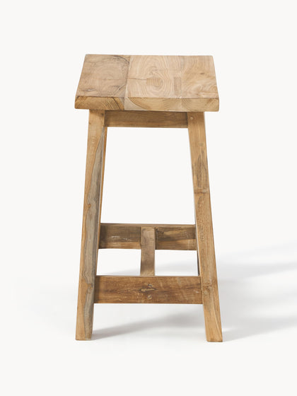 Westwing Collection Hocker Lawas aus Teakholz Nur für heute