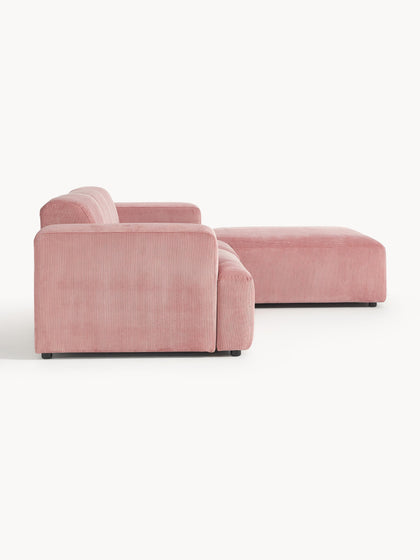 Westwing Collection Cord-Ecksofa Melva (4-Sitzer) Discount Store für neue Produkte