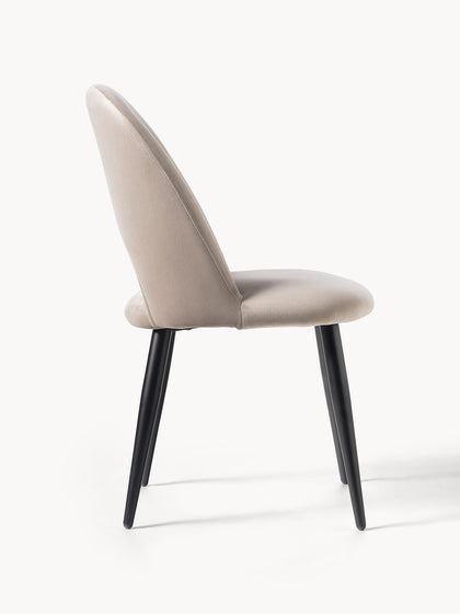 Westwing Collection Samt-Polsterstuhl Rachel Super Rabatt