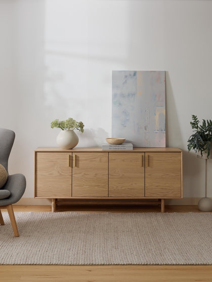 Westwing Collection Sideboard Diana aus Eichenholz Black Friday Preise