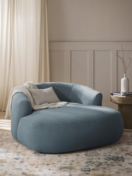 Westwing Collection XL Bouclé-Loungesessel Sofia 50% Rabatt für begrenzte Zeit