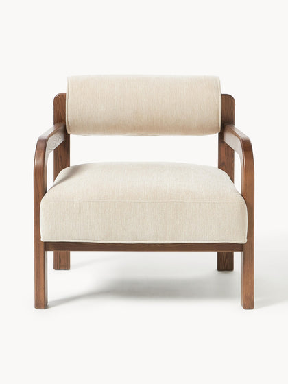 Westwing Collection Loungesessel Raymond aus Eschenholz 2025
